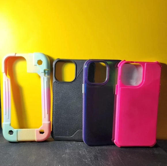 Other - Apple iPhone 13 Pro Max Case Lot Soft Silicone Pink Black Blue